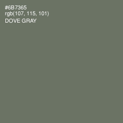 #6B7365 - Dove Gray Color Image